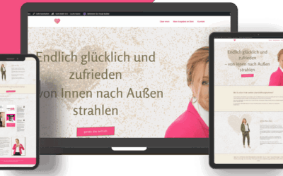 Website-Aufbau und Weiterentwicklung für Glücks-Mentorin